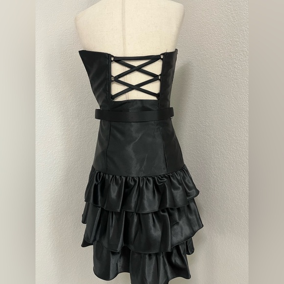 Jessica McClintock for Gunne Sax strapless mini dress - Picture 4 of 12